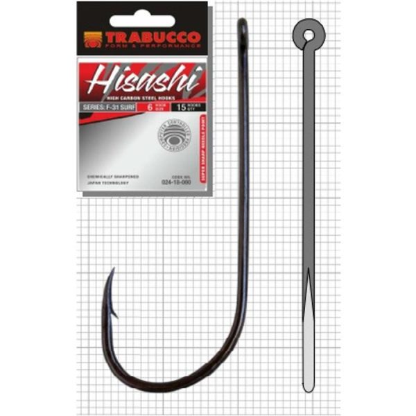 Trabucco Hisashi F-31 Surf 10 Roofvishaken 15 stuks