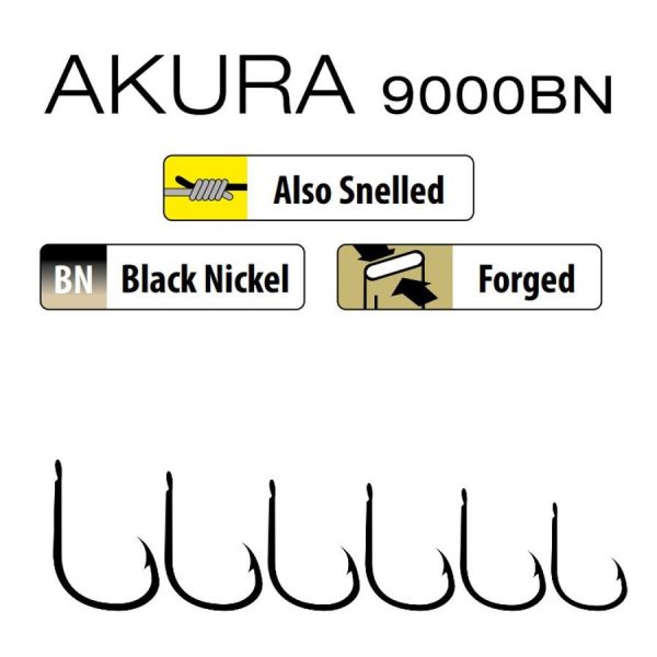 Trabucco Akura 9000 BN 06 Haak met plaatje, met weerhaak 15st