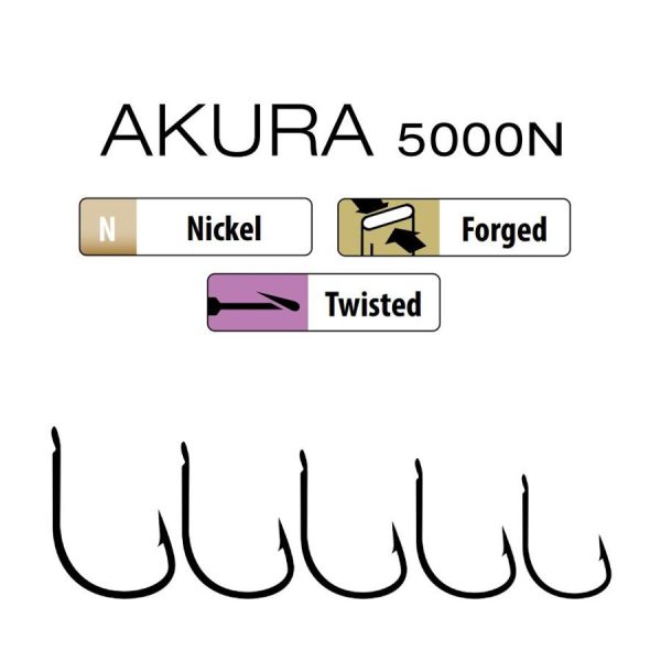 Trabucco Akura 5000N 12 Haak met plaatje, met weerhaak 15st