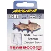 Trabucco Akura Breme 08 Met Plaatje, Barb, Monofil Voorgebonden Haak 10st
