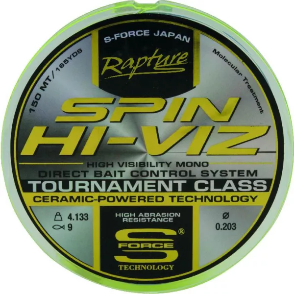 Rapture Spin Hi-Viz 150m 0,16mm Monofilament Hoofdlijn