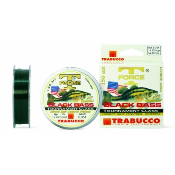 Trabucco T-Force Black Bass 150m 0,309mm Monofilament Hoofdlijn