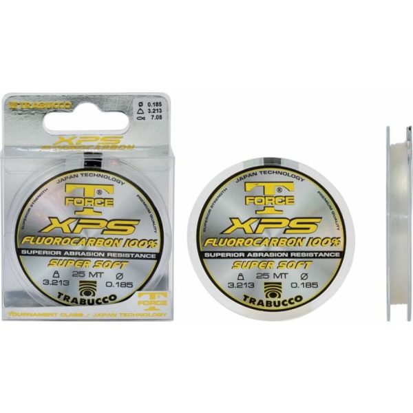 Trabucco T-Force Fluorocarbon 25m 0,22mm Monofil Leaderlijn