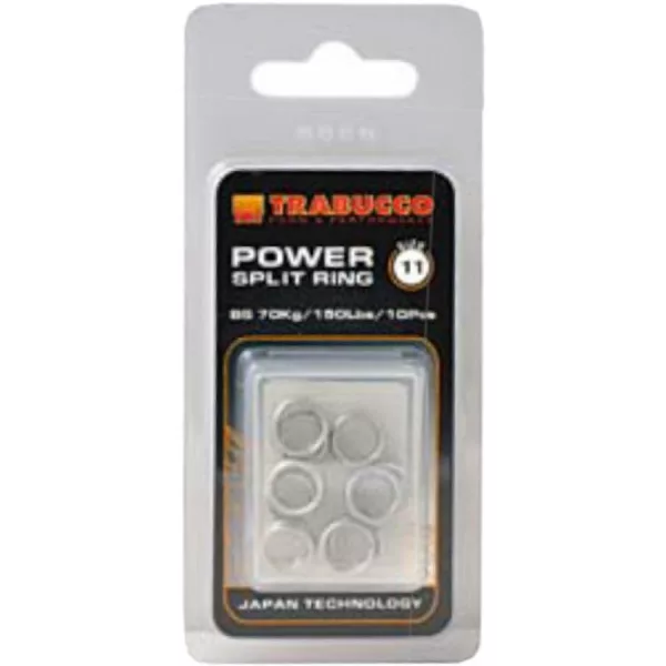 Trabucco Power Split Ring 12,5mm Sleutelring 6 stuks