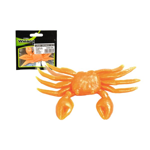 Wizard Crab Oranje 8cm Krabimitatie