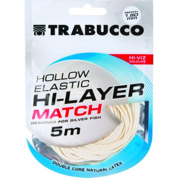 Trabucco Hi-Layer Hollow Elastic Match Vaste Hengel Elastiek 1,8mm 5m