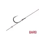 Delphin Proxi Sting Gebonden Haak 12cm / 0,10mm / BARB #6 / Sting 7mm