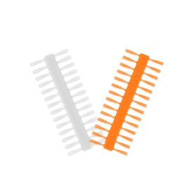 Delphin Q-STOP stopper / transparant + oranje 7mm