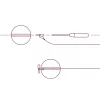 Delphin Q-Stop Stopper Geel-Roze 7mm