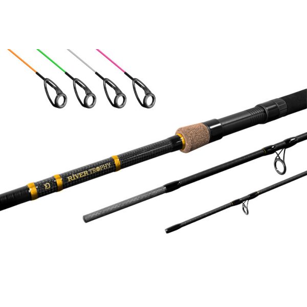 Delphin RIVER Trophy NXT + 4 toppen 320cm/180g/3 delen Feederhengel