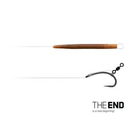   Delphin THE END D-Rig gebonden haak / 2 st. Voorgebonden haak 20cm/0,35mm/#6
