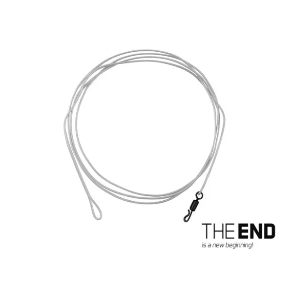 Onderlijn Delphin THE END FLRcarbon Leader / 1 stuk 80 cm / 30lbs