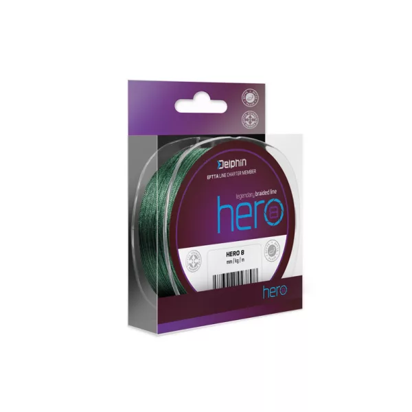 Delphin HERO 8 0,16mm Gevlochten groen