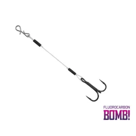   Delphin BOMB! Twisto RIGS Fluorocarbon / 3 stuks Fluorocarbon 2 12cm