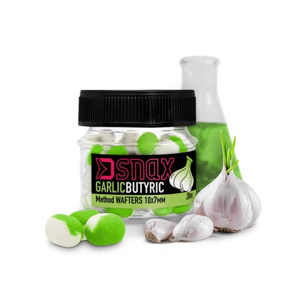 Aas, voeren - Haakaas - Delphin D SNAX WAFT aas 10x7mm Knoflook-Boterzuur Pop Up Feeder Aas