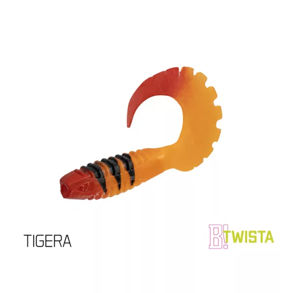 Rubbervisje Delphin TWISTA UVs / 5db 8cm/TIGERA