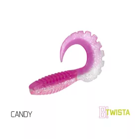 Rubbervisje Delphin TWISTA UVs / 5db 10cm/CANDY
