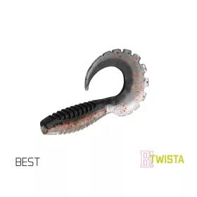 Rubbervisje Delphin TWISTA UVs / 5db 10cm/BEST