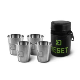 Roestvrijstalen bekerset Delphin RESET 4in1