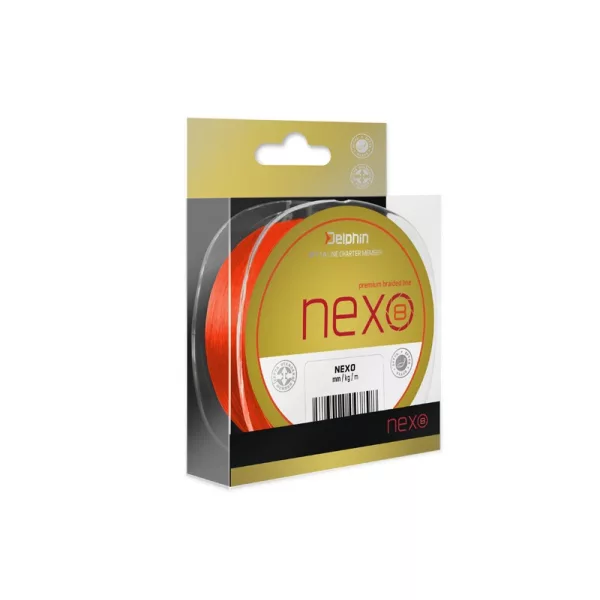 Delphin NEXO 8 / fluo oranje 0,16mm 21,8lbs 300m gevlochten hoofdlijn