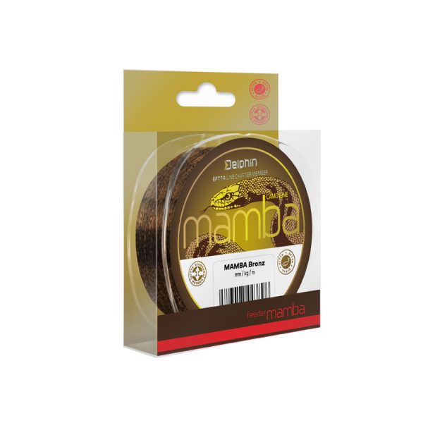 Delphin MAMBA Feeder / Bronzen Monofilament lijn 0,20mm 200m
