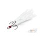 Delphin B!RD Hook TRIPLE / 3 stuks witte veren #6