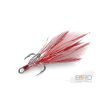 Delphin B!RD Hook TRIPLE / 3 stuks rode veren #6