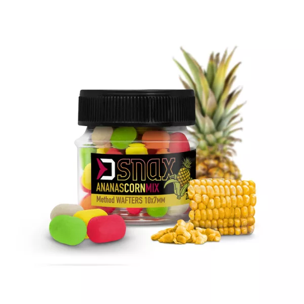 Delphin MIX D SNAX WAFT aas 10x7mm/20g Maïs-Ananas wafters