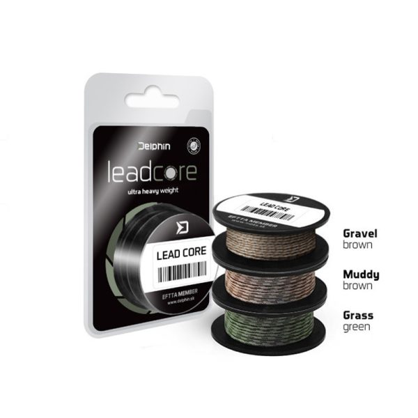 Delphin LEADCORE groen Grass 45lbs 8m