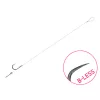 Delphin FLR Sting 8cm 0.22mm #8 Voorgebonden Weerhaakloze Haak met Bait Spike 6st