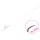 Delphin FLR Sting 8cm 0.22mm #8 Voorgebonden Weerhaakloze Haak met Bait Spike 6st