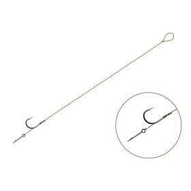   Delphin NOLIMIT 12cm maat 4, voorgeknoopte haak met oog, weerhaak en aaspen, 6st