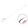 Delphin FLR Quickstop 8cm 0.25mm #6 Voorgebonden Weerhaak Haak 6st