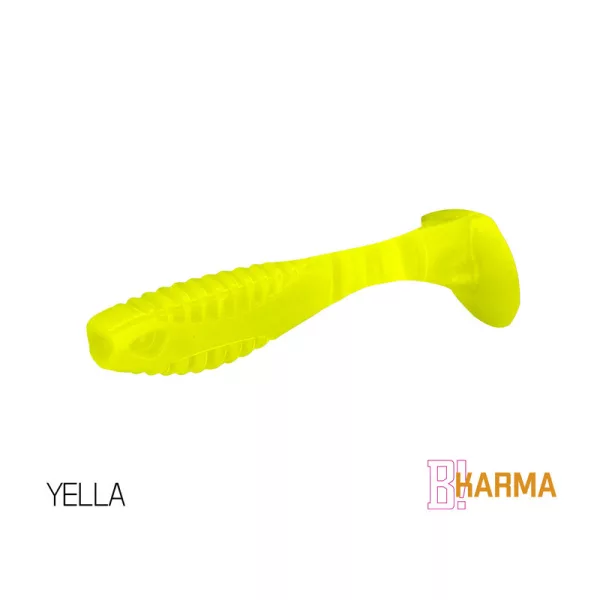 Delphin Karma UVs - Geel 8cm Plastic Aas 5 stuks