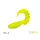 Delphin Twista UVs - Geel 8cm Plastic Aas 5 stuks