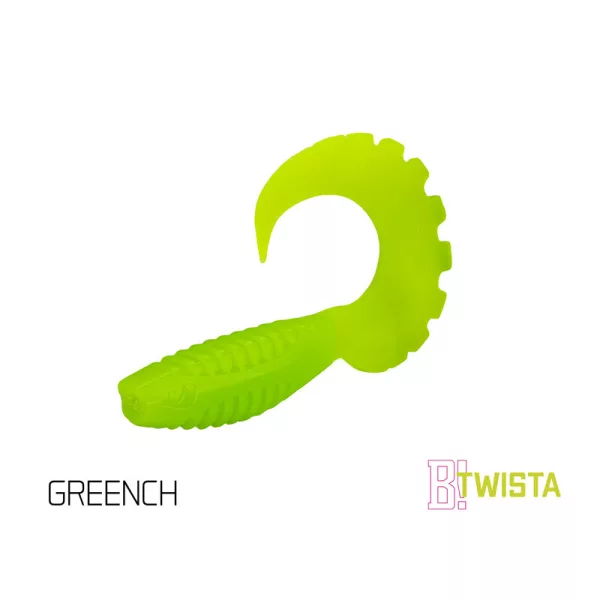 Delphin Twista UVs - Groen 10cm Plastic Aas 5 stuks