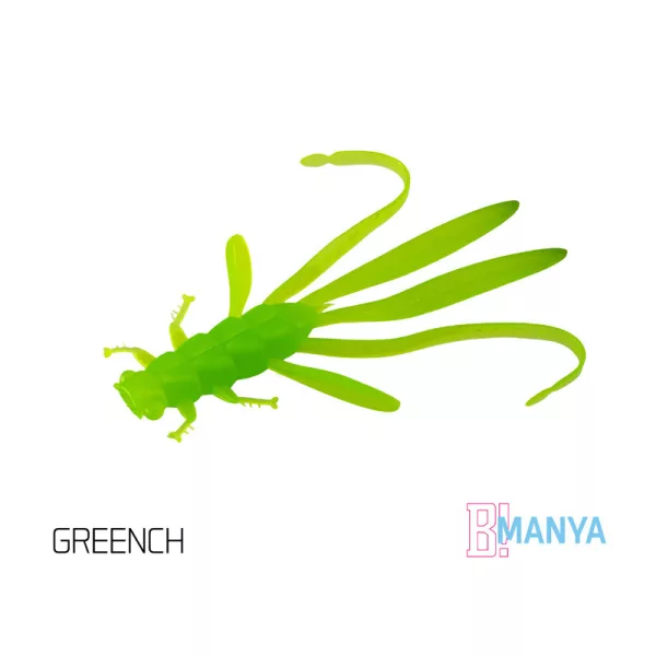 Delphin Manya UVs Nimf - Groen 10,5cm Plastic Aas 5 stuks