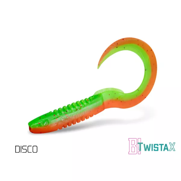 Delphin TwistaX Eeltail UVs - Disco 6cm Plastic Aas 5 stuks
