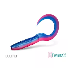   Delphin TwistaX Eeltail UVs - Lolipop 6cm Plastic Aas 5 stuks