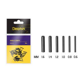 Delphin Single Crimps - Krimphuls 0,6mm 40st