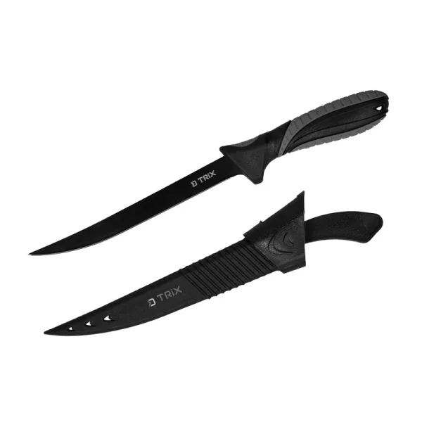 Delphin Trix Fileermes met beschermhoes, Lemmet 17,5cm