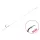 Delphin FLR Loop 12cm 0,22mm 10 Voorgebonden haak met oog en weerhaak 6 stuks