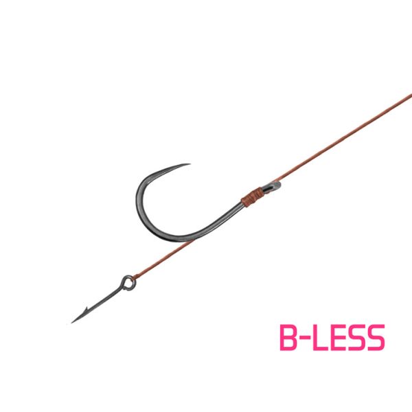 Delphin Proxi Sting 12cm 0,10mm maat 12, met oog, zonder weerhaak, voorgeregen haak met aaspen 6 stuks