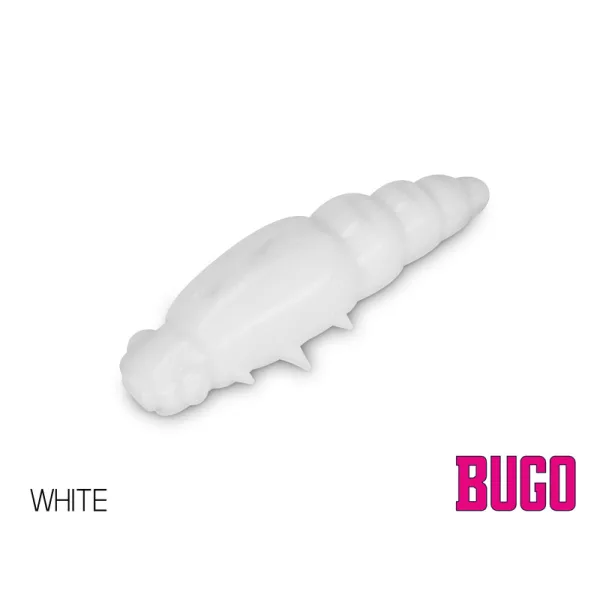 Delphin Bugo Kaas 4cm 15db White Plastic Kunstaas