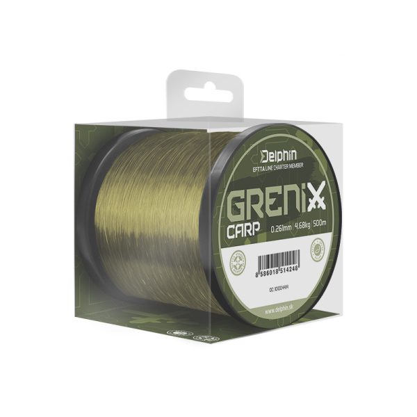 Delphin Grenix Carp Groen 0,261mm 500m Monofil Hoofdlijn