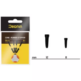 Delphin Cone Rubber Stopper 12mm 8st