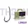 Delphin Thorn Longer 11x6 Oog, Gehaakte Karperhaak 11st