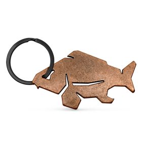 Delphin Carpener Flesopener Brons Sleutelhanger