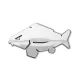 Delphin Carp 3D Sticker Chroom