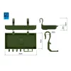 Delphin Camo ShelfPod 20x10x3cm Rodpod Plank